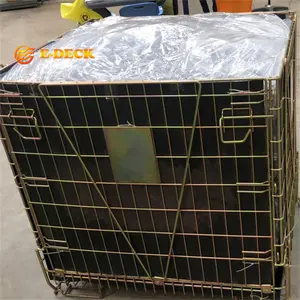 Gấp Stackable thiết bị kho Pet phôi lưu trữ Wire Mesh container