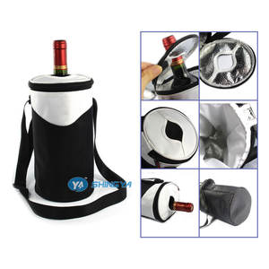 Werbe isolierte 420D PVC Gel Weinflasche Eis kühler Tasche Einzel flasche 420D Gel Kühltasche - Product Image 3