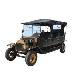 ZHENDA 6 Seater Antique Battery Operated Electric Car Golf Tourism Carts Street Legal Quality Electric Vintage Golf Car