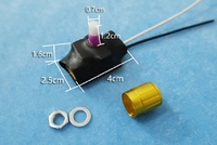 OEM عالية الجودة 220V 1A/3A الذهب والفضة لهجة مصباح طاولة مجموعة كاملة باهتة مفتاح دوار 2 الطريق