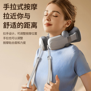Masseur de cou en forme de U, oreiller de massage chauffant rechargeable pour soulager le cou et les épaules, utilisation à domicile - Product Image 3
