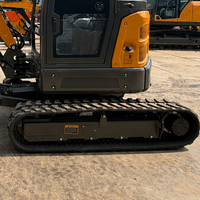 Mini-excavatrice compacte de 2 tonnes, mini-pelleuse de 3,5 tonnes, moteur diesel Kubota, normes CE EPA, pour usage agricole, fournie par l'usine