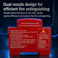 Boîtier de distribution automatique d'aérosol incendie sur rail DIN, personnalisable, 12V 1A, 6 prises, usage industriel