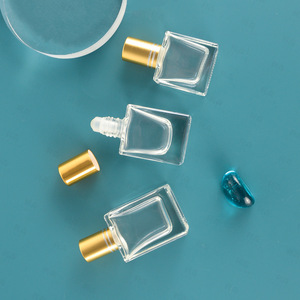 <span class=keywords><strong>8ml</strong></span> 10ml 15ml vuông rõ ràng kính thép không gỉ con lăn bóng mỹ phẩm nước hoa tinh dầu cuộn trên chai với nắp nhôm - Product Image 5