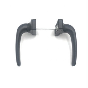 Cerradura Moderna de Aluminio para Manija de Ventana con Accesorios para Puerta Corredera, Negra, para Uso en Hoteles y Centros Comerciales - Product Image 1