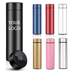 Custom Logo 304 Insulated Led Temperature Vacuum <b>Thermos</b> Smart Stainless Steel Water Bottle - Product Image 1