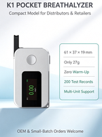Airsense K1 Éthylotest numérique portable à cellule complète, modèle simulateur, pour usage personnel et test par les fabricants