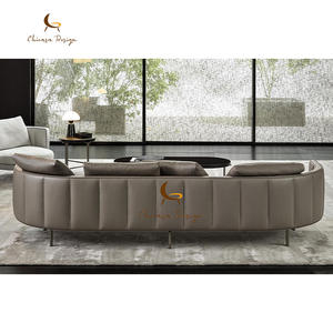 Sofá <span class=keywords><strong>Cama</strong></span> <span class=keywords><strong>Chaise</strong></span> <span class=keywords><strong>Longue</strong></span> Italiano de Calidad TORII, Mesa Multiusos Acolchada, Acero Inoxidable, Madera Maciza, Estilo Moderno para Sala de Estar - Product Image 5