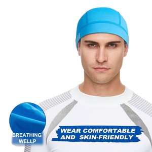 หมวกกันแดดแบบสวมศีรษะ สีน้ำเงิน ผ้าเนื้อยืดหยุ่น มีแถบสะท้อนแสง เหมาะสำหรับกิจกรรมกลางแจ้ง ใช้ได้ทั้งชายและหญิง - Product Image 2