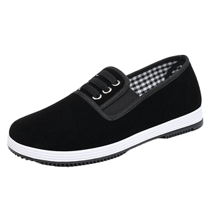 Chaussures décontractées sportives en toile pour hommes âgés, style printemps-été, avec doublure en maille et semelle intérieure en PVC, tendance mode respirante - Product Image 1