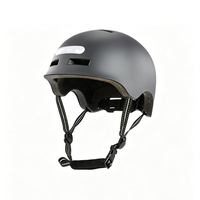 Casque de sécurité pour adultes avec éclairage LED pour vélo, trottinette électrique et skateboard