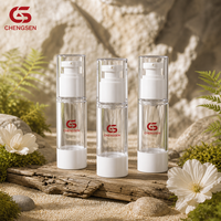 Bouteille à pompe sans air de luxe écologique, flacon pulvérisateur de lotion sans air, conteneur portable de voyage, bouteilles en plastique rechargeables