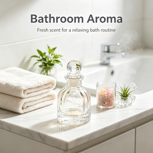 Botellas de Vidrio Transparente Disponibles en Varios Tamaños, Tapas Herméticas a Prueba de Fugas, Ecológicas para Aromaterapia, <span class=keywords><strong>Perfume</strong></span> y Mini Botellas de Vino - Product Image 1