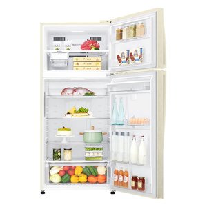 Lg Double Door <b>Refrigerator</b> 78x73x180cm Total No Frost Water Dispenser Beige - Product Image 3