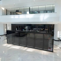 Aquarium en verre de luxe commercial, grand et long, sur mesure, pour magasin, hôtel, salon