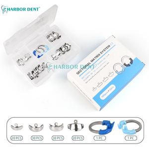 Sistema a matrice di restauro dente/anello metallico con matrice dentaria sezionale per riempimento di cavità prossimale forniture dentali - Product Image 2