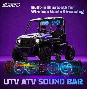 Barra de Sonido UTV BT de 26 Pulgadas, <span class=keywords><strong>Altavoces</strong></span> LED RGB Impermeables para ATV, Carrito de Golf, Audio Todoterreno con Soporte de Montaje - Product Image 4