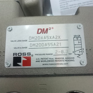 Conjunto de Base de Válvula de Control ROSS DM2DDA55A21, Unidad de Válvula Neumática Industrial de 2-8.3 Bares - Product Image 1