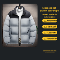Veste en duvet d'hiver vierge personnalisée surdimensionnée en mousse veste en duvet d'hiver 3m veste réfléchissante super brillante pour hommes