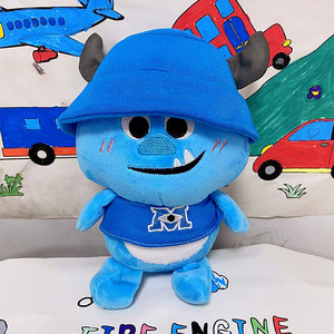 Personalizado Monster University Monstruo de pelo azul James <span class=keywords><strong>Sullivan</strong></span> Sombrero de peluche Camiseta <span class=keywords><strong>Sullivan</strong></span> Muñecos de animales de peluche Almohada de dibujos animados - Product Image 5