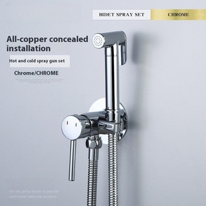 Полированный латунный смеситель для биде - Product Image 3
