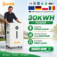 Système solaire domestique tout-en-un avec batterie et onduleur 52V 600Ah 30kWh, batterie lithium-ion, stockage d'énergie, batterie Lifepo4