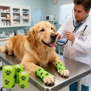 Veterinaria fasciatura autoadesiva fasciatura Vet involucro Non tessuto coesivo fasciatura <span class=keywords><strong>per</strong></span> <span class=keywords><strong>tatuaggio</strong></span> nastro adesivo elastico bendaggio - Product Image 1