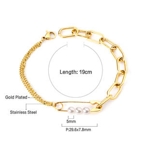 새로 아름다운 여성 보석 로즈 골드 도금 팔찌 팔찌 - Product Image 2