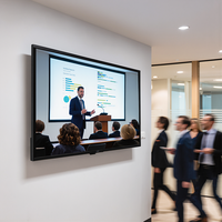Pantalla Táctil LCD de 21.5-98 Pulgadas, Monitor Opcional, Señalización y Pantallas Digitales Interactivas de Panel Plano para Negocios Comerciales