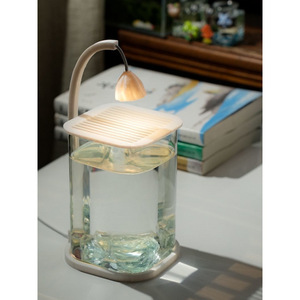 TikTok Hot Super White High-end Glazen <span class=keywords><strong>Aquarium</strong></span> voor Woonkamer Vechtvisjes Lui Mensen Kleine Bureaudecoratie Creatief Vis <span class=keywords><strong>Aquarium</strong></span> - Product Image 4