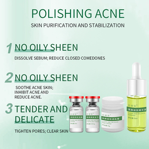 Đặc sản chống mụn trứng cá mặt sửa chữa mụn trứng cá đánh dấu loại bỏ máu đỏ <span class=keywords><strong>Kit</strong></span> mạnh mẽ hiệu quả loại bỏ mụn mụn nhọt huyết thanh điều trị Bộ Mặt - Product Image 6