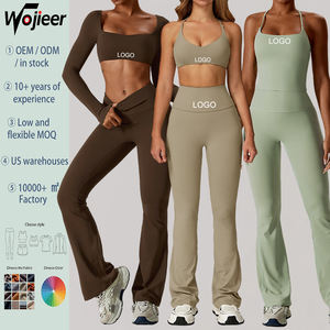 ชุดโยคะผ้าเนื้อนุ่ม <span class=keywords><strong>2</strong></span> ชิ้น สำหรับผู้หญิง WOJIEER ชุดออกกำลังกาย ชุดโยคะแบบกำหนดเอง ชุดออกกำลังกาย ชุดโยคะ ชุดกีฬาสำหรับผู้หญิง - Product Image 1
