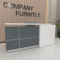 Bureau d'accueil en bois moderne, durable et écologique, personnalisable pour les bureaux, les supermarchés et les centres commerciaux