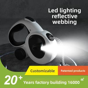 Tali anjing dapat ditarik 5 Meter 50kg kualitas tinggi dengan tali hewan peliharaan desain baru ringan dengan tempat Poopbag - Product Image 6