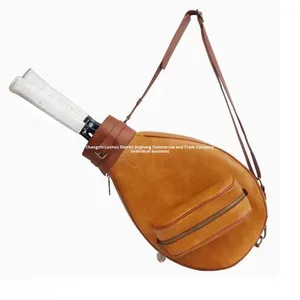 Sac à dos de sport rétro pour femmes, sac de tennis en PU pour adultes avec bandoulière pour étudiants - Product Image 2