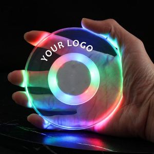 Sous-verres de voiture en acrylique LED personnalisés de haute qualité, antidérapants, imperméables, résistants à la chaleur, réutilisables - Product Image 1