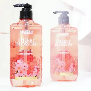 Private label grosir shower gel Cherry Blossom Body Wash