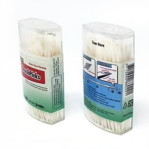 Palillos de Dientes de Plástico Desechables, Portátiles, Duraderos, Color Marfil, 150 Unidades, Certificación CE, para Uso Doméstico - Product Image 1