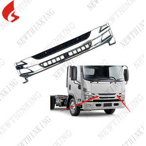 עבור <span class=keywords><strong>ISUZU</strong></span> NPR NPR2009 NQR175 NPR150 NMR130 NLR130 גריל צבוע לבן כרום גריל בינוני גרסה רחבה וגרסה צרה - Product Image 5