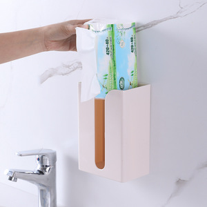Adhesive Wall Mounted Tissue <b>Box</b> Rectangular Multipurpose No Drilling Required For Bathroom Toilet Paper Holder - Product Image 4