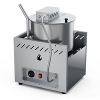 Nouvelle machine à pop-corn automatique au gaz pour usage commercial avec cuve en acier inoxydable, haute puissance 9KW, facile à utiliser pour les cinémas