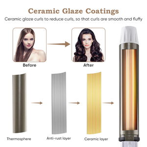 Baguette à friser de marque privée rotative automatique en céramique de titane de 25mm/28mm/32mm - Product Image 5