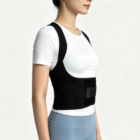 Correcteur de posture respirant, léger, avec bretelles réglables et coussinets d'épaule doux
