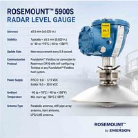 Nouveau capteur de niveau d'eau de qualité industrielle Rosemount 5900S pour système de jauge de niveau radar dans les réservoirs de stockage