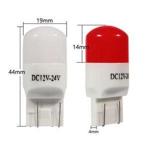 Ampoules LED T20 en céramique 1156 BA15S 7443 W21/5W 7440 W21W pour voitures, feux de recul et de stationnement 3030 LED, rouge, blanc, ambre, 12-24V - Product Image 4