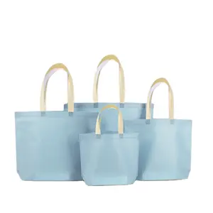 Multi color customized printed shopping bag reusable lightweight non woven shopping bag wholesale low moq shopping bag