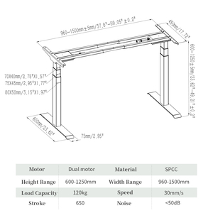 <span class=keywords><strong>Bureau</strong></span> électrique moderne Cadre de <span class=keywords><strong>bureau</strong></span> réglable <span class=keywords><strong>en</strong></span> hauteur Mobilier de <span class=keywords><strong>bureau</strong></span> Table à hauteur réglable pour le <span class=keywords><strong>bureau</strong></span> - Product Image 2