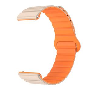 16MM 18mm <span class=keywords><strong>20mm</strong></span> 22mm bucle de silicona fuerte Color magnético correa de reloj Universal Reversible deporte reloj inteligente imán Correa pulsera - Product Image 1