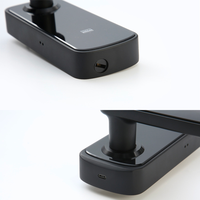Serrure de porte intelligente biométrique TUYA avec contrôle par application WiFi à distance, carte de mot de passe, entrée sans clé, sécurité domestique