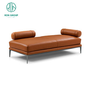 Conjunto de sofá moderno de estilo <span class=keywords><strong>italiano</strong></span>, mueble de salón en forma de L, de cuero, para villa, vestíbulo, sala de estar - Product Image 5